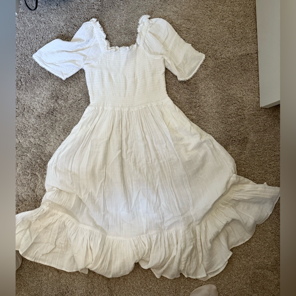 Rebecca Taylor Cream Blouse with Ruffle Details